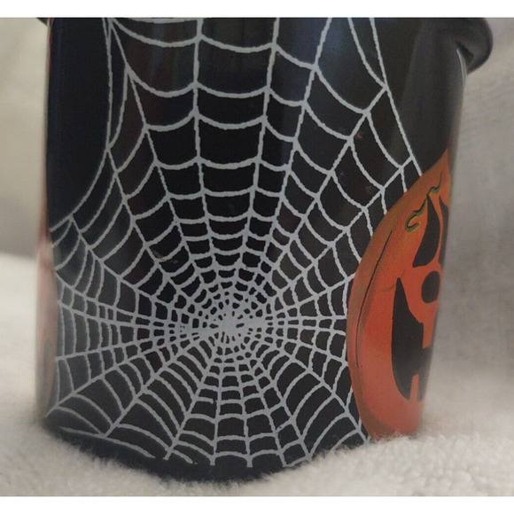 Harry and David Halloween Enamel Metal Camping Mug Cute Pumpkin, Cat, & Spider - Picture 8 of 9